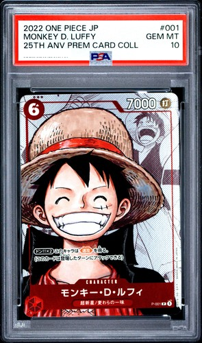 One Piece TCG - Monkey D. Luffy P-001 (Japonés) - PSA 10 GEM MT - 25th Anniversary Premium Card Collection